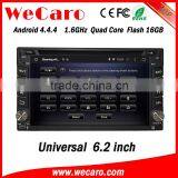 Wecaro 6.2" WC-2U6400 Android 4.4.4 Car Multimedia System 2 Din Cheap Car Dvd Player Radio Gps Playstore thumbnail-1