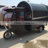 Electric food truck Black mobile food trucks Multifunction food cart