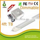 2015 Hot Sale Www.xx.com Dimmable Led Tube 4 Feet 1200mm t8 Led Tube Lights