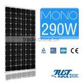 High Quality 290 Watt Monocrystalline Solar Panel for Home Solar Panel Kits Paneles Solares With CE Tuv