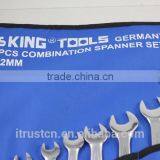 12 Pcs Spanner Tools Set Combination Wrench With Canvas Bag GS KING TOOLS thumbnail-2