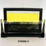 Yellow Sand Art Pictures/Moving Sand Picture With Plastic Stand thumbnail-1