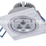 Hot-sell Cheap Price Aluminum Square Recessed LED Ceiling Lamp 3w
