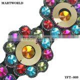 Good Sell Colorful Rhinestone Trimming Wholesale (YFT-009)