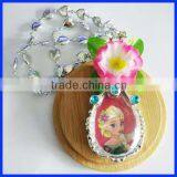 High Evaluation Frozen Elsa Flower Necklace for Girls thumbnail-4