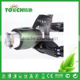 Green Color Rotate Focus LED Headlamp Zoom Light With Attack Head Aluminum Alloy Metal LED Headlights thumbnail-2