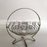 Fruit Basket Storage Holder - Metal Wire Style Foldable