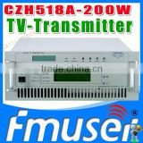 CZH6518A-200W Single-channel Analog TV Transmitter UHF 13-48 Channel low power tv transmitter
