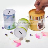 Round Coin bank gift box for package