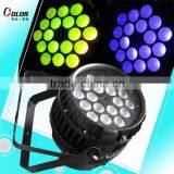 18pcs15W RGBWA+ UV color 6 in 1 waterproof led stage par light