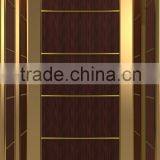 Commercial/hotel/passenger Elevator With Golden Hair Line Stainless Steel