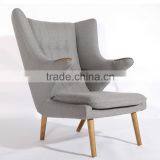 Hotel Project Danish Furniture Papa Bear Chair With Ottoman thumbnail-2