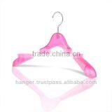 Luxury Plastic Hanger in Clear Pink Color for Luxury Sports Wear thumbnail-1