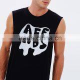 Daijun OEM Wholesale Black Dri Fit 100% Cotton Men Printing Bodybuilding Tank Top thumbnail-4