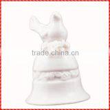 Exquisite White Bird Decoraton Ceramic Wind Bells thumbnail-1