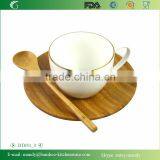 Bamboo Plate and Spoon With Stainless Steel Utensil Rack, Stainless Steel Kitchenwares thumbnail-4