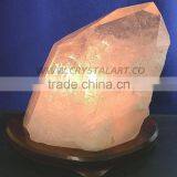 CLEAR CRYSTAL QUARTZ CANDLE HOLDER