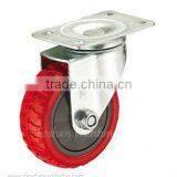 Polyurethane Medium Duty Threaded Stem Swivel Wheel Caster thumbnail-1
