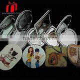 High Quality Square Compact Mirror Customzied Pu Leather Make Up Mirror Different Color Round Shape Leather Makeup Mirror