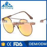 good price and high quality alloy frame round fashion sunglasses for woman