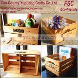 Wood Storage Crate,mini Wood Gift Crate,antique Hand Carved Wood Crate thumbnail-1