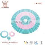 Kitchen Utensil Round Heat-proof Mat Silicone Mat , Rubber Pot Holder
