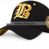China Supplier 100% Cotton Twill Big Fashion Flat Embroidery Design Baseball Cap With Hook and Loop Back thumbnail-3