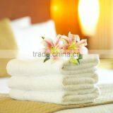 100% cotton white terry bath towels