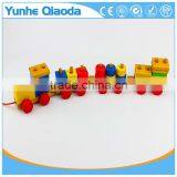 Colorful Wood Stocking Train Toys Geometric Building Blocks Education Gift thumbnail-5