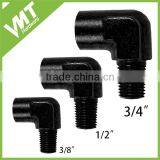 VMT Aluminum Anodized Black ID 1/8 1/4 3/8 1/2 3/4 1" 90 Degree Angle Female NPT Fitting thumbnail-1