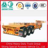 Factory Price 3 Axles 40ft Skeleton Container Trailer , 20ft Skeleton Semi Trailer Container Chassis thumbnail-4