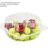Clear Hinged Plastic Food Take Out To-Go Container,Clamshell Fruit/Cake/Salad Pack Box thumbnail-2