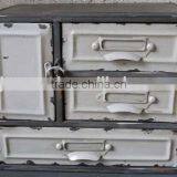 Small Industrial Vintage Retro Style 3 Drawers Metal Cabinet thumbnail-2