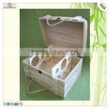 Cheap Gift Hot Stamped Logo Antique Wooden Wine Boxes thumbnail-4
