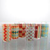 257ml Newest Paper Transter Old Fashion Milk Bottle Glass or Vase Glass thumbnail-2