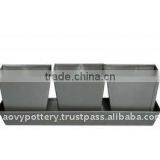 AWM Galvanized Zinc Vase,Galvanized Zinc Watering Can , Zinc Pot Planter, Zinc Planter for Gardening and Household thumbnail-1