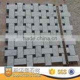 Carrara White Basketweave Marble Mosaic for Wall thumbnail-1