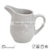 2016 hot selling embossed cream pot