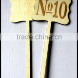 Wood Table Numbers Wedding Party Place Card thumbnail-3