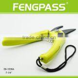 S6-1038A 7-1/4" Plastic Handle With Black Stainless Steel Blade Pruning Garden Scissors thumbnail-4