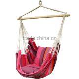 Colorful Poly Cotton Swing Hanging Hammock Chair With Hand Made Rope thumbnail-4