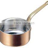 Brass Handle Mini Copper Pan High Quality Petit Fry Pan Copper Mini Sauce Pan thumbnail-1