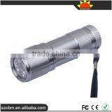 Mini Protable UV Light 365-370nm 9 LED Flashlight Torch thumbnail-1