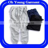 Manufacturer china high quality tonal-blue slim-leg jersey mens sports track pants