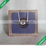 Factory Make Paper Shopping Bag With Gold Logo. thumbnail-6