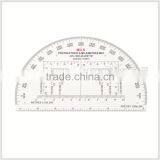 Kearing Brand 6 Inch Round High Quality Half Round Military Protractor thumbnail-1