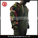 New Style Young Men Flower Printing Sleeve Autumn Hoody Jacket thumbnail-3