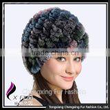 CX-C-189E 2016 New Genuine Rabbit Fur Women Winter European Style Hat Cap thumbnail-3