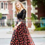2017 Lace Best Selling Dress Women Sleeve Casual Office Lady Working Outdoor Fashion Autumn Dress thumbnail-1