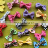 Wholesale cheap hairbow baby cute grosgrain hair bows baby hair clips